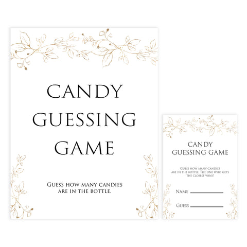candy guessing game, Printable baby shower games, gold leaf baby games, baby shower games, fun baby shower ideas, top baby shower ideas, gold leaf baby shower, baby shower games, fun gold leaf baby shower ideas