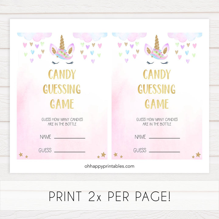 candy guessing game, Printable baby shower games, unicorn baby games, baby shower games, fun baby shower ideas, top baby shower ideas, unicorn baby shower, baby shower games, fun unicorn baby shower ideas