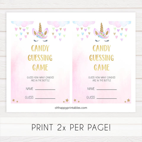 candy guessing game, Printable baby shower games, unicorn baby games, baby shower games, fun baby shower ideas, top baby shower ideas, unicorn baby shower, baby shower games, fun unicorn baby shower ideas