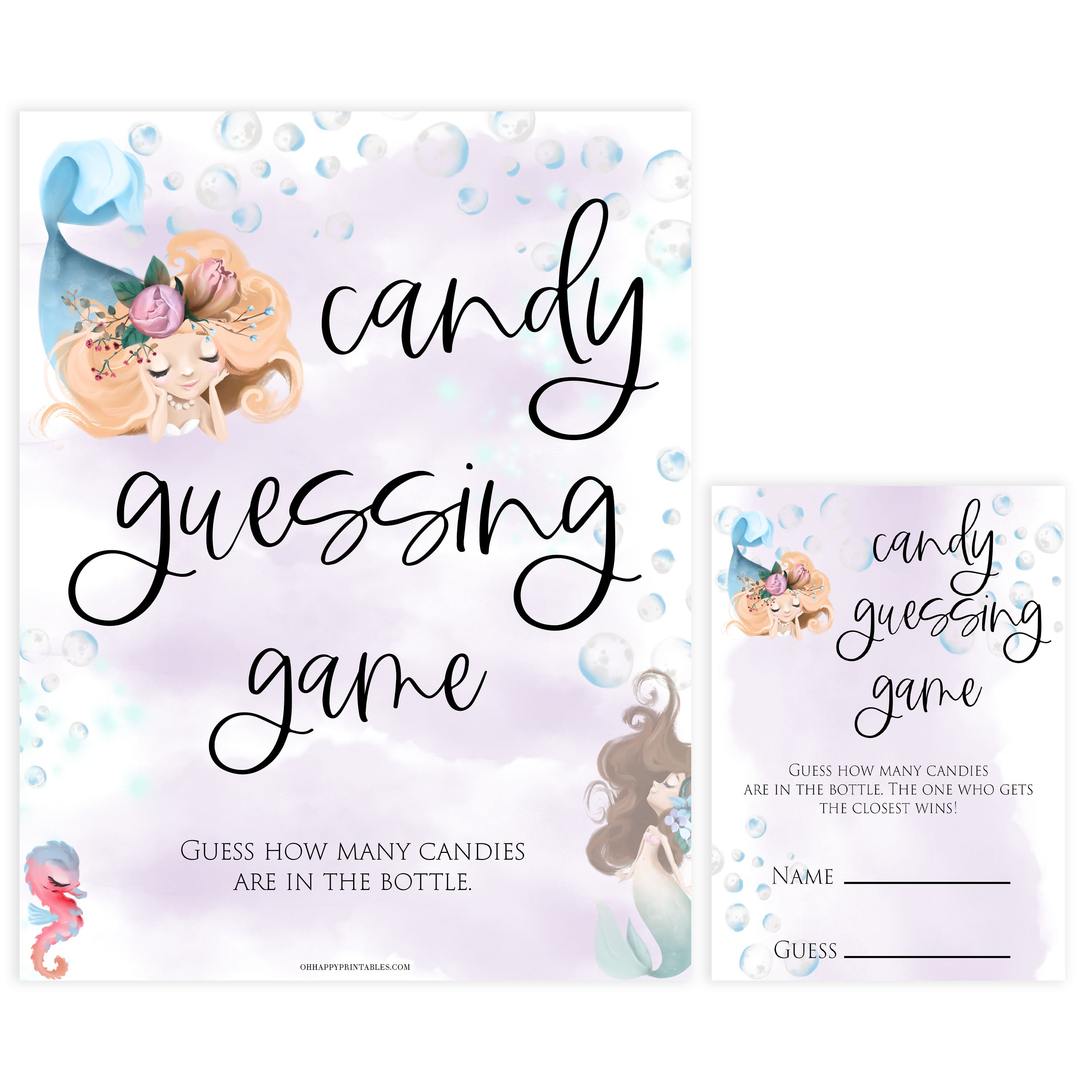 candy guessing game, Printable baby shower games, little mermaid baby games, baby shower games, fun baby shower ideas, top baby shower ideas, little mermaid baby shower, baby shower games, pink hearts baby shower ideas