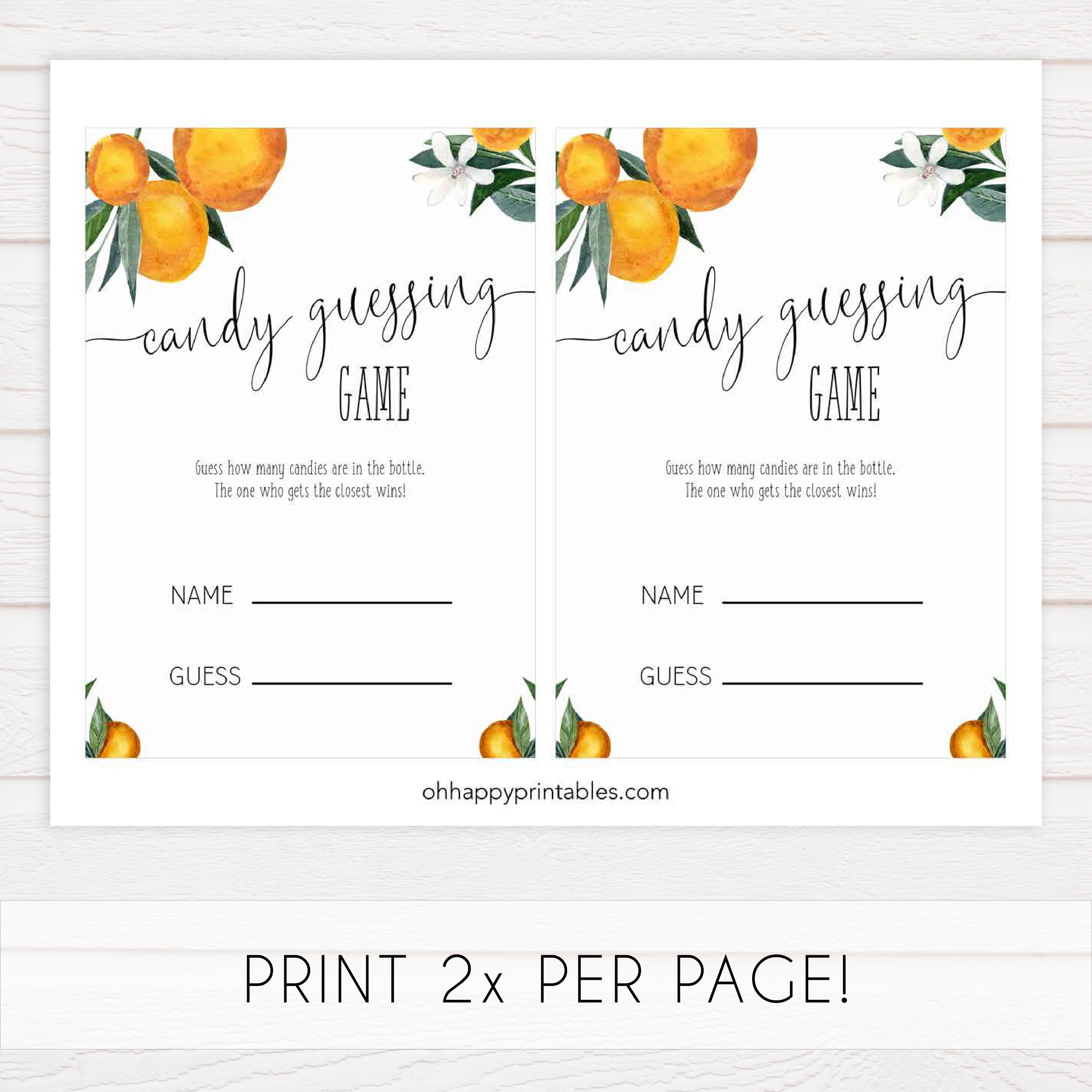 candy guessing game, Printable baby shower games, little cutie baby games, baby shower games, fun baby shower ideas, top baby shower ideas, little cutie baby shower, baby shower games, fun little cutie baby shower ideas, citrus baby shower games, citrus baby shower, orange baby shower