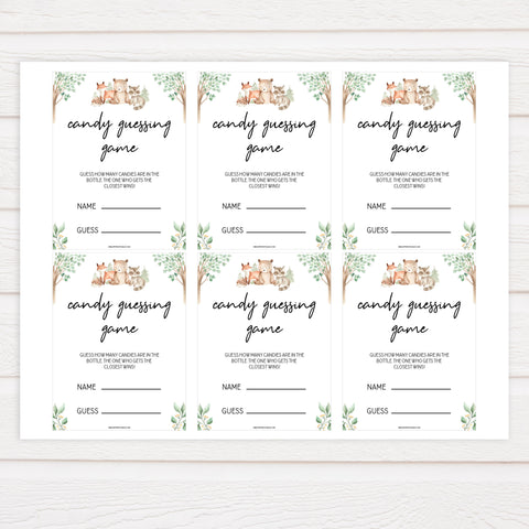 candy guessing game, Printable baby shower games, woodland animals baby games, baby shower games, fun baby shower ideas, top baby shower ideas, woodland baby shower, baby shower games, fun woodland animals baby shower ideas