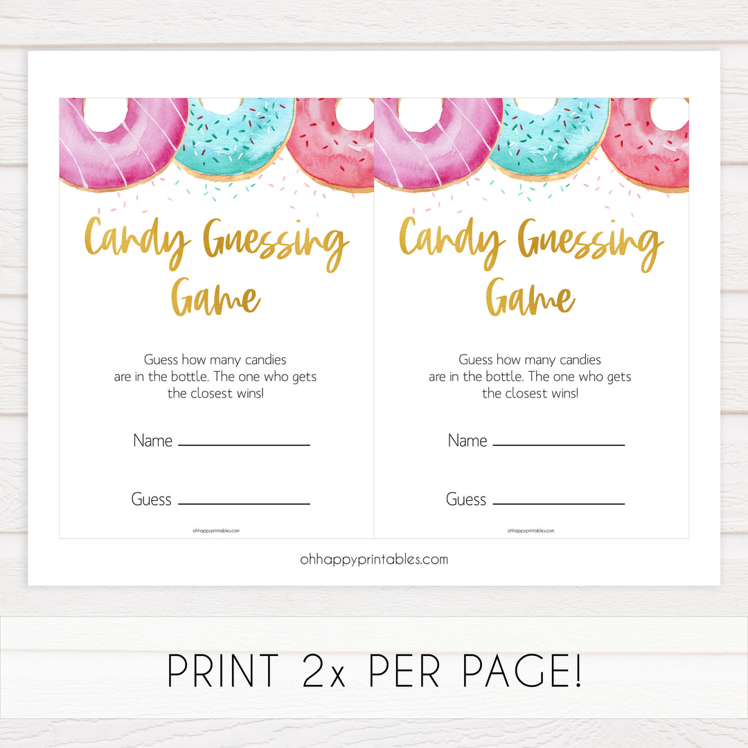 candy guessing game, Printable baby shower games, donut baby games, baby shower games, fun baby shower ideas, top baby shower ideas, donut sprinkles baby shower, baby shower games, fun donut baby shower ideas