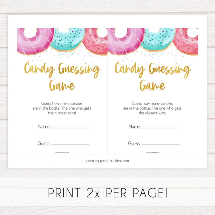 candy guessing game, Printable baby shower games, donut baby games, baby shower games, fun baby shower ideas, top baby shower ideas, donut sprinkles baby shower, baby shower games, fun donut baby shower ideas