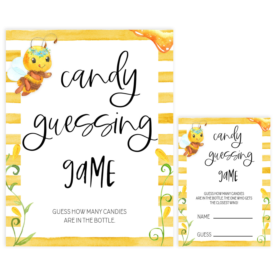 candy guessing game, Printable baby shower games, mommy bee fun baby games, baby shower games, fun baby shower ideas, top baby shower ideas, mommy to bee baby shower, friends baby shower ideas