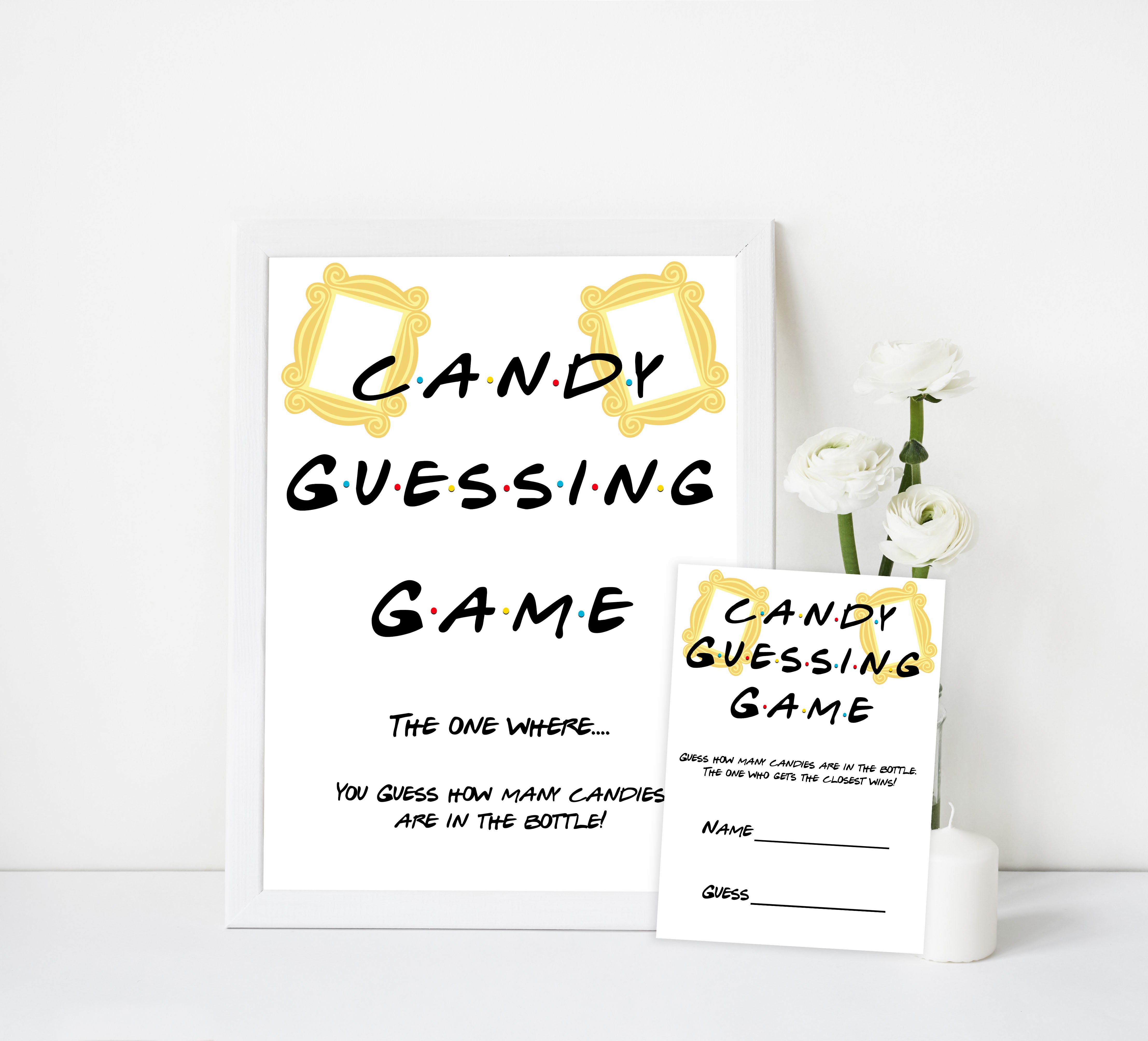 candy guessing game, Printable baby shower games, friends fun baby games, baby shower games, fun baby shower ideas, top baby shower ideas, friends baby shower, friends baby shower ideas