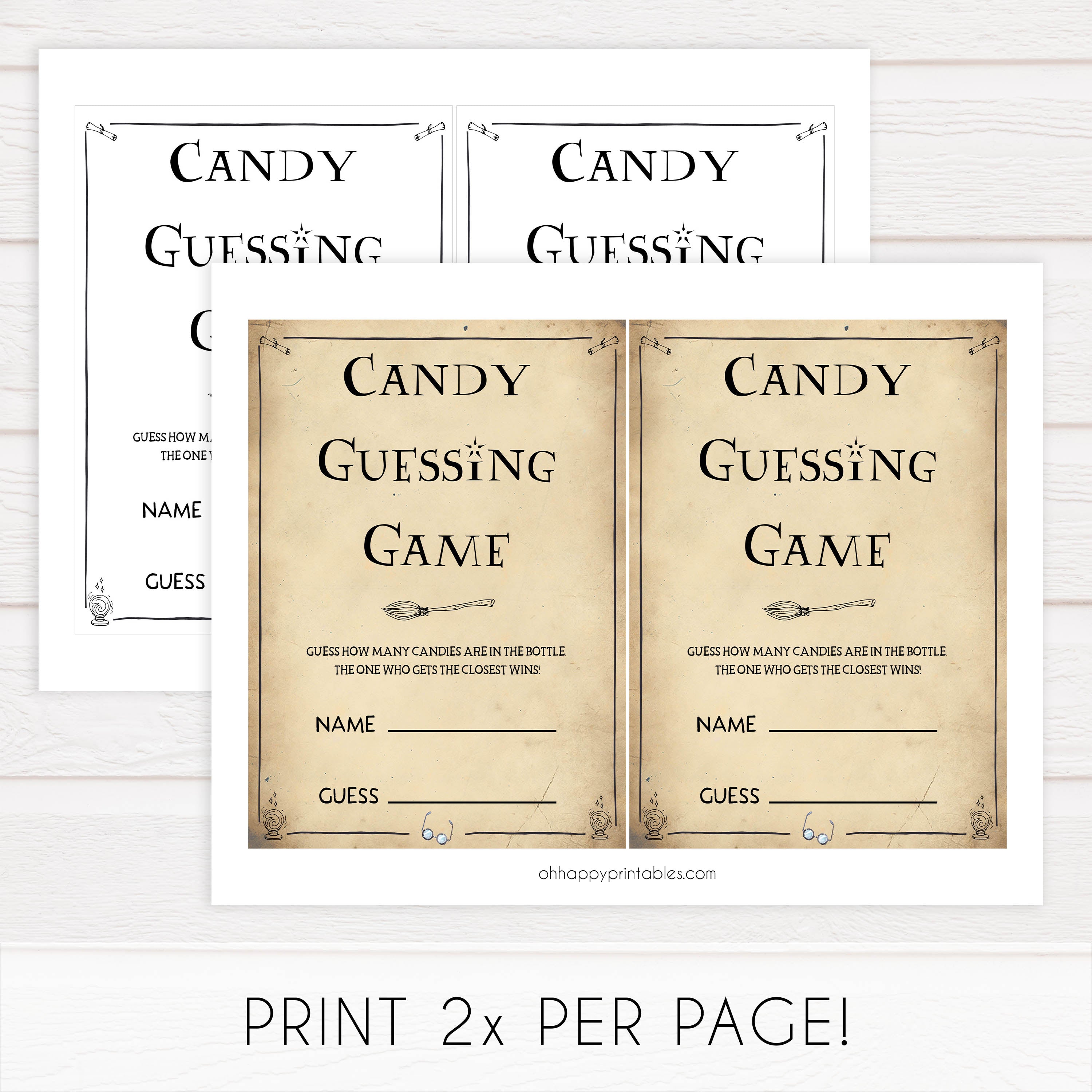 Candy Guessing Baby Game, Wizard baby shower games, printable baby shower games, Harry Potter baby games, Harry Potter baby shower, fun baby shower games,  fun baby ideas