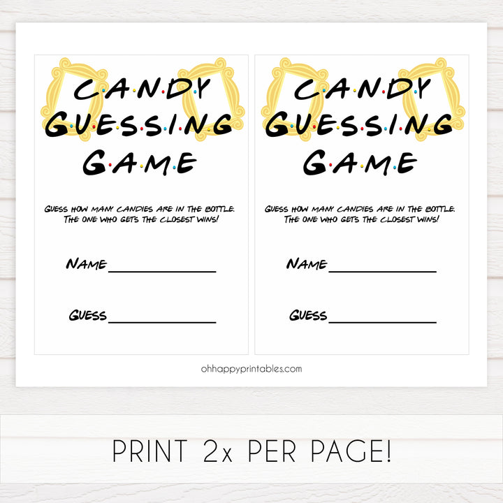candy guessing game, Printable baby shower games, friends fun baby games, baby shower games, fun baby shower ideas, top baby shower ideas, friends baby shower, friends baby shower ideas