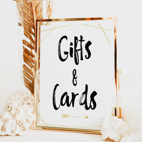 Cards & Gifts Sign - Bride Tribe