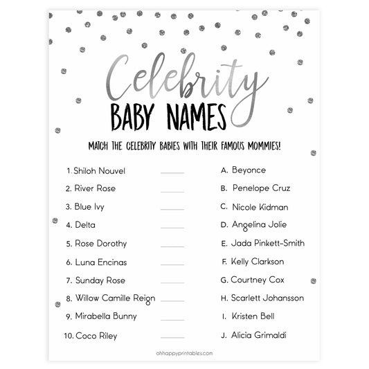 celebrity baby names game, Silver glitter baby game, Silver glitter baby shower, Silver glitter games, Silver glitter baby games, Silver glitter baby shower, Silver baby games, Silver glitter Silver baby games, Silver baby shower,