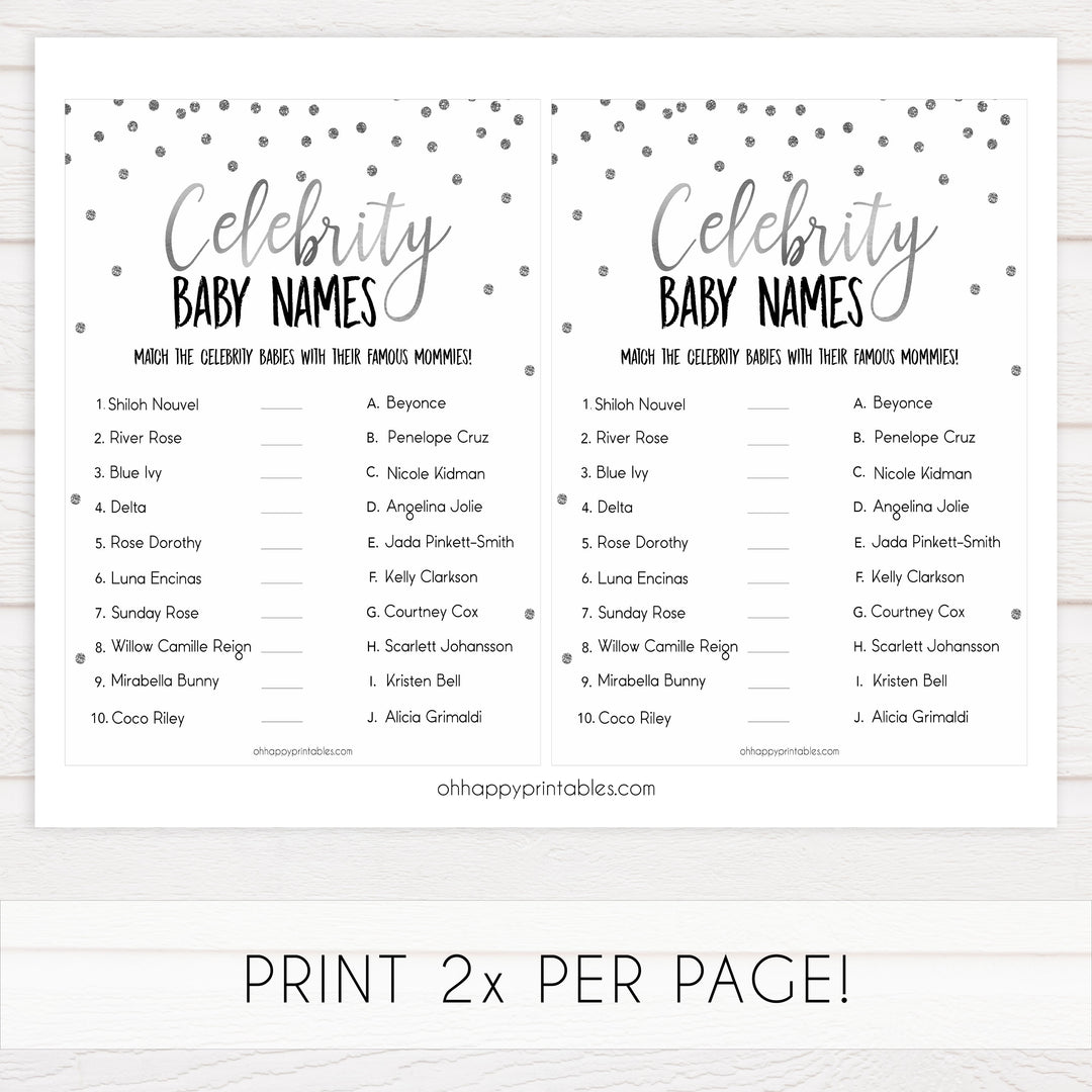 celebrity baby names game, Silver glitter baby game, Silver glitter baby shower, Silver glitter games, Silver glitter baby games, Silver glitter baby shower, Silver baby games, Silver glitter Silver baby games, Silver baby shower,