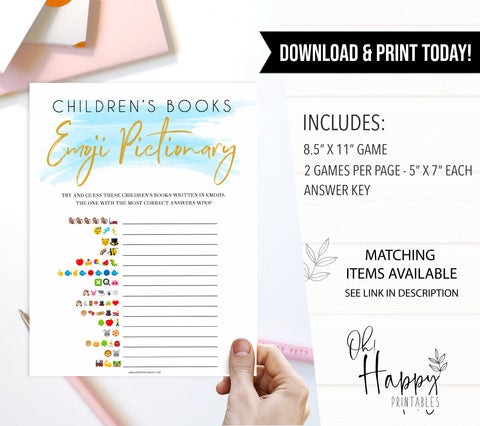 Blue swash, childrens books emoji pictionary baby games, baby shower games, printable baby games, fun baby games, boy baby shower games, baby games, fun baby shower ideas, baby shower ideas, boy baby games, blue baby shower