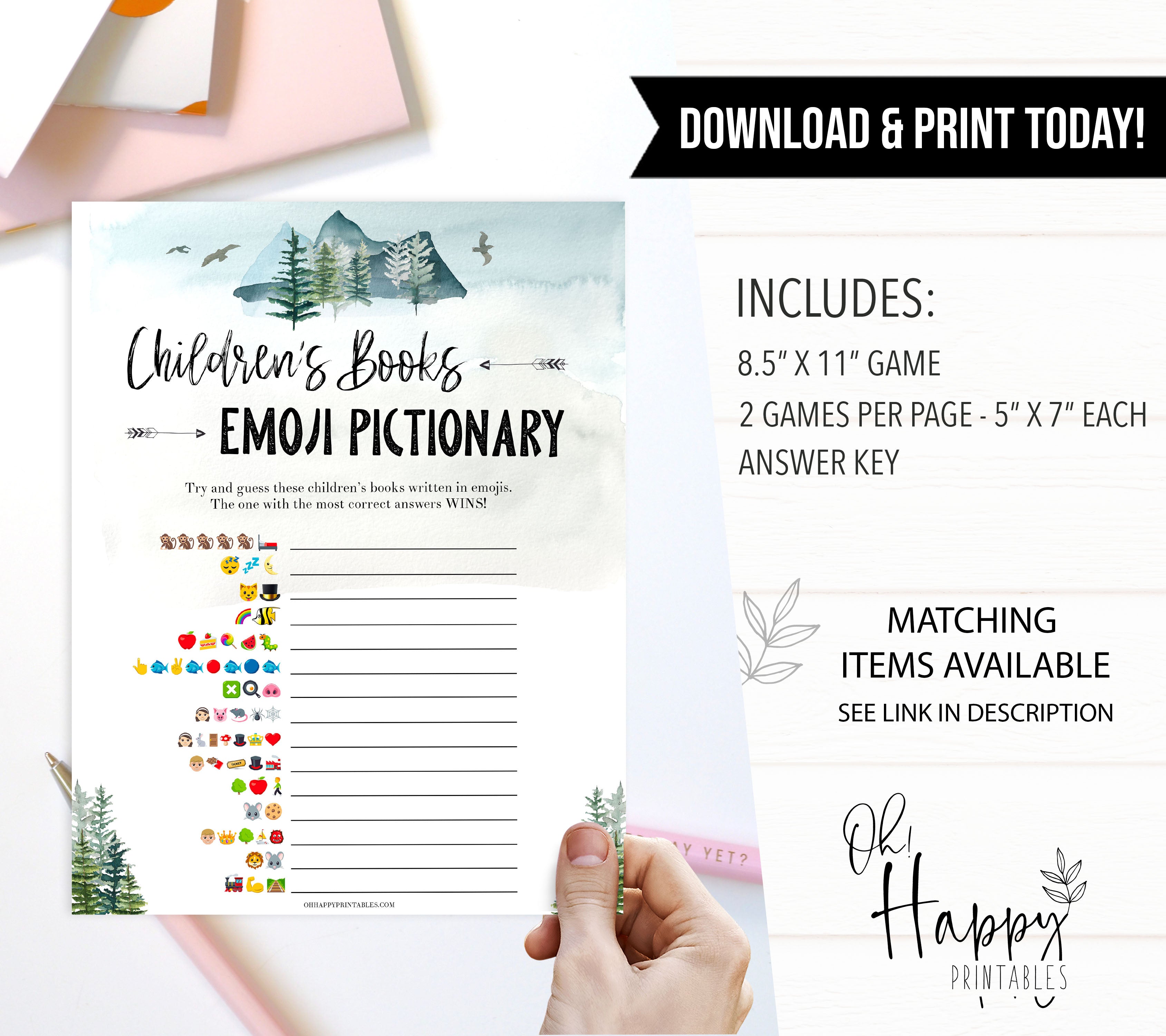childrens books emoji pictionary game, Printable baby shower games, adventure awaits baby games, baby shower games, fun baby shower ideas, top baby shower ideas, adventure awaits baby shower, baby shower games, fun adventure baby shower ideas