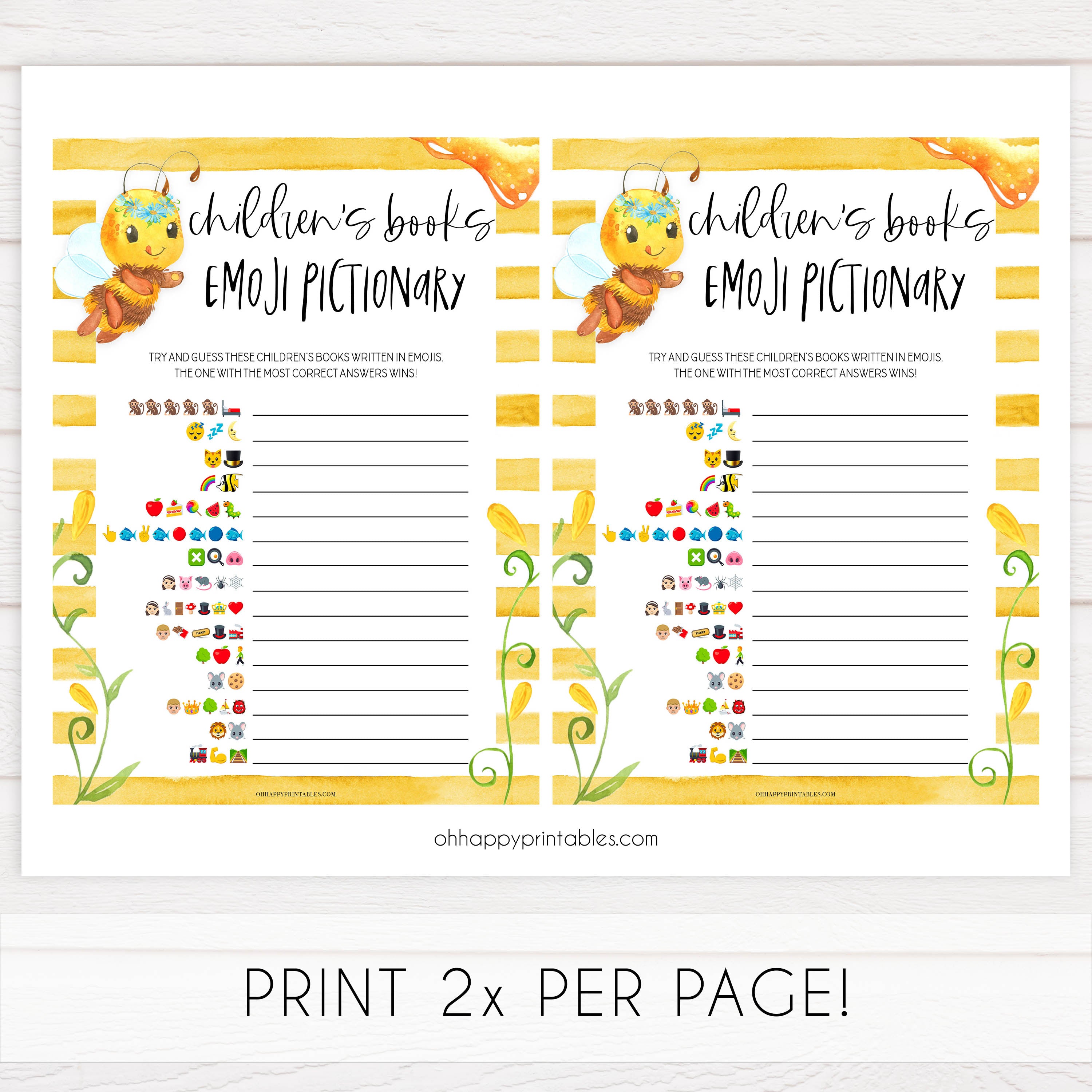 Childrens books emoji pictionary, Printable baby shower games, mommy bee fun baby games, baby shower games, fun baby shower ideas, top baby shower ideas, mommy to bee baby shower, friends baby shower ideas