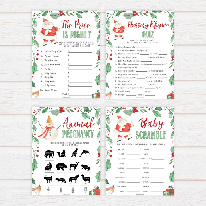 Christmas baby shower games, 10 baby shower games, festive baby shower games, best baby shower games, top 10 baby games, baby shower ideas, baby shower games