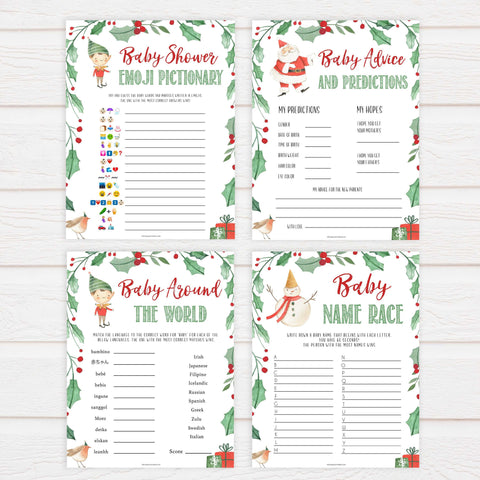 Christmas baby shower games, 10 baby shower games, festive baby shower games, best baby shower games, top 10 baby games, baby shower ideas, baby shower games