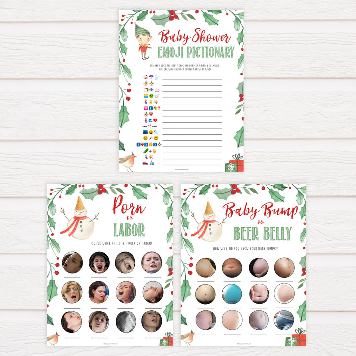 Christmas baby shower games, 7 baby shower games, festive baby shower games, best baby shower games, top 10 baby games, baby shower ideas, baby shower games