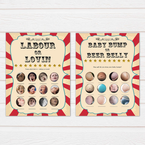 Circus 10 baby shower games, baby shower bundle, fun baby games, circus baby games, carnival baby games, printable baby games, fun baby games, popular baby games, carnival baby shower, carnival theme