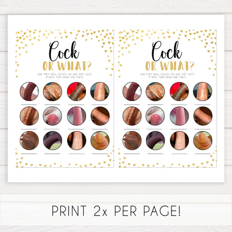 Gold hearts cock or what game, bachelorette games, bridal shower games, adult bridal games, fun bachelorette games, top bridal shower games, top bachelorette games, top 10 bridal games