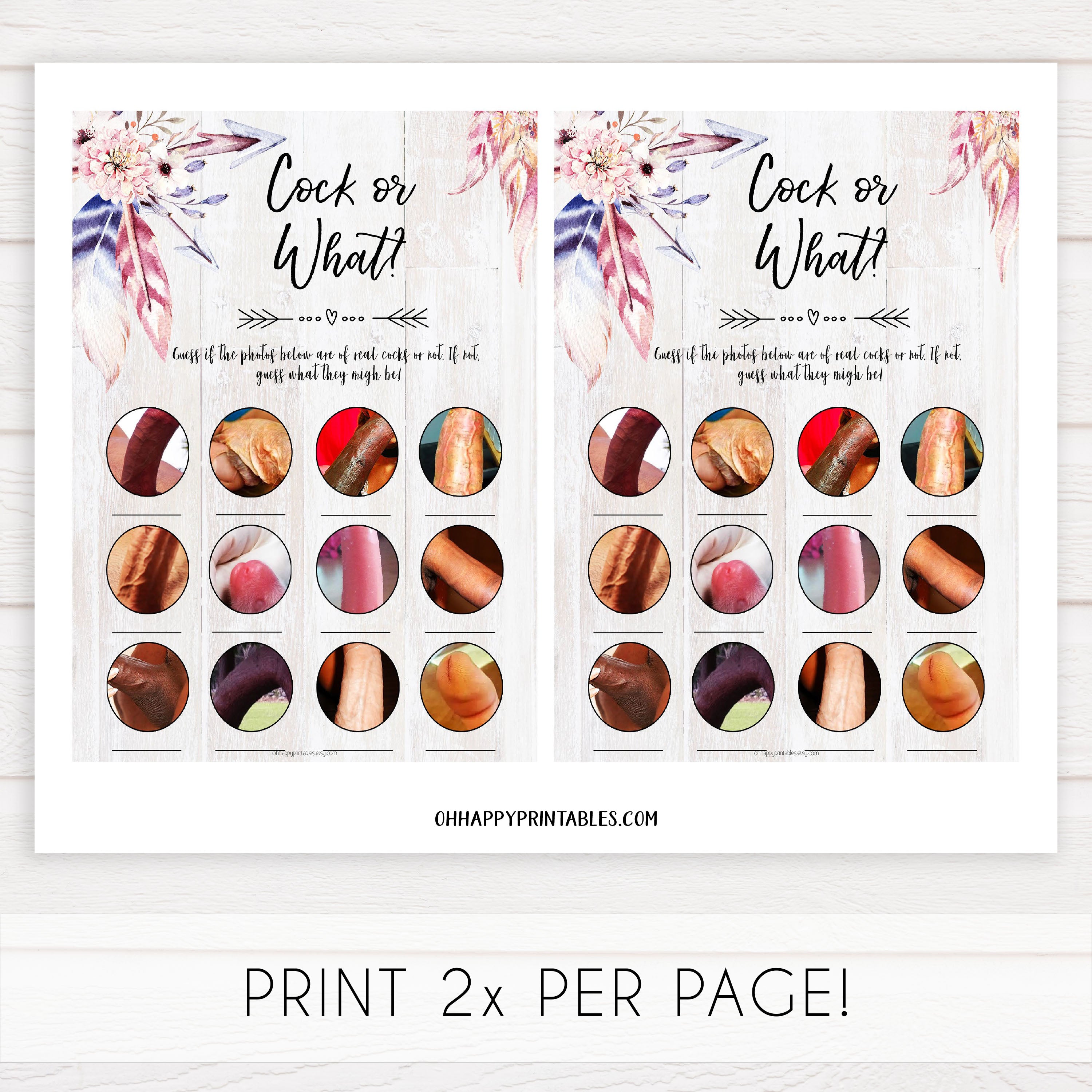 boho cock or what game, bachelorette games, bridal shower games, adult bridal games, fun bachelorette games, top bridal shower games, top bachelorette games, top 10 bridal games