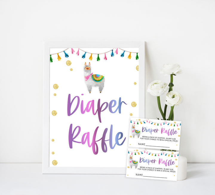 diaper raffle game, baby diaper raffle, Printable baby shower games, llama fiesta fun baby games, baby shower games, fun baby shower ideas, top baby shower ideas, Llama fiesta shower baby shower, fiesta baby shower ideas
