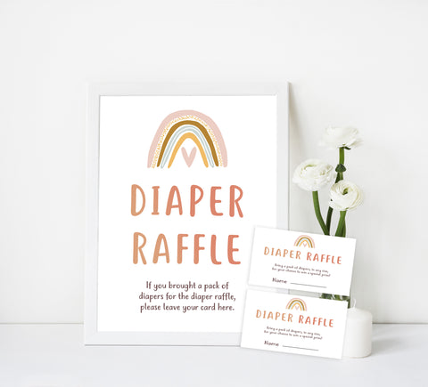 diaper raffle game, Printable baby shower games, boho rainbow baby games, baby shower games, fun baby shower ideas, top baby shower ideas, boho rainbow baby shower, baby shower games, fun boho rainbow baby shower ideas