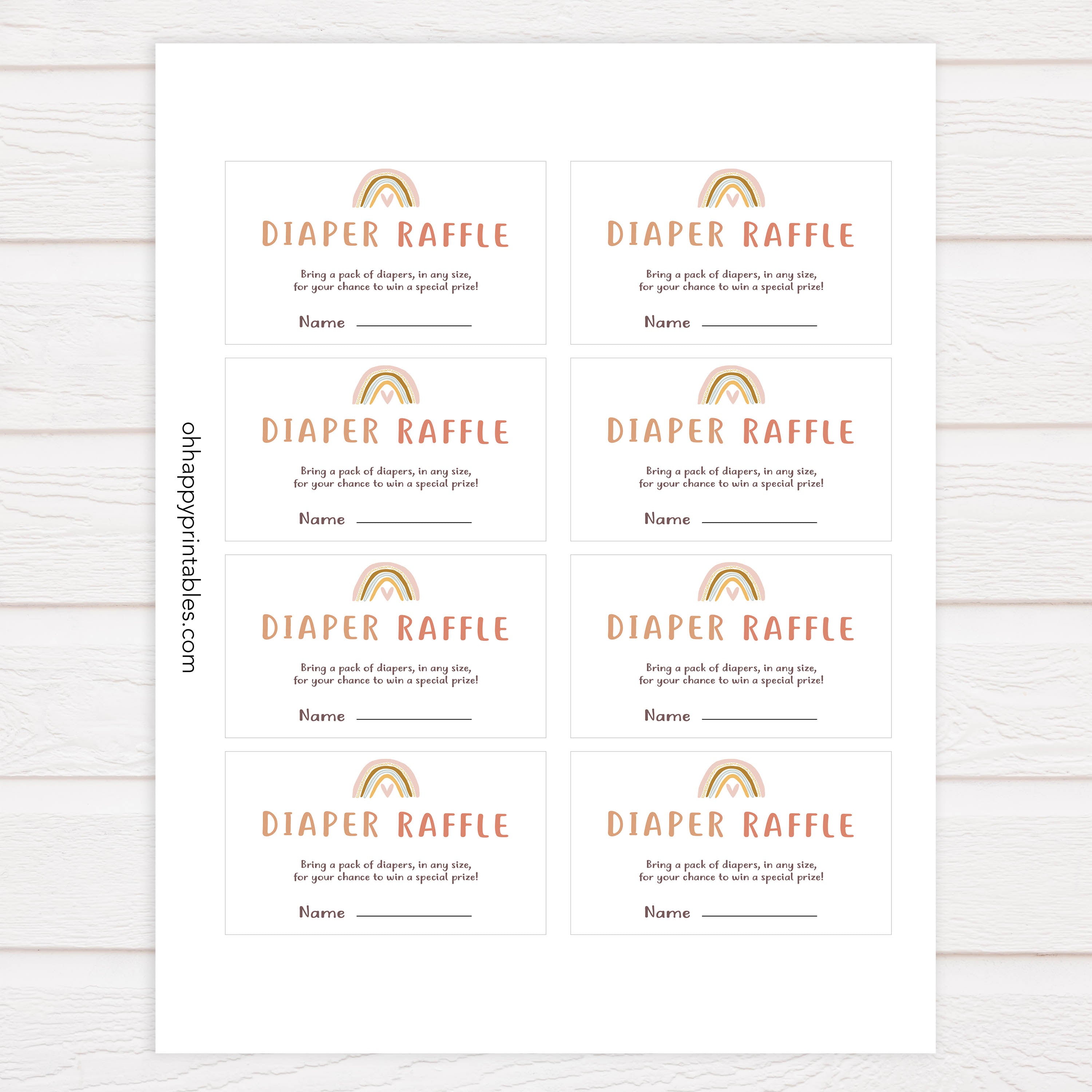 diaper raffle game, Printable baby shower games, boho rainbow baby games, baby shower games, fun baby shower ideas, top baby shower ideas, boho rainbow baby shower, baby shower games, fun boho rainbow baby shower ideas