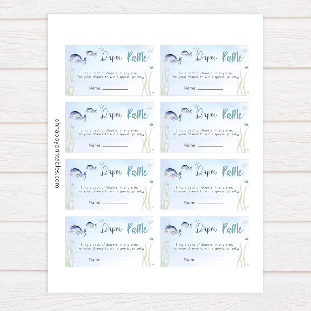 diaper raffle baby game, Printable baby shower games, whale baby games, baby shower games, fun baby shower ideas, top baby shower ideas, whale baby shower, baby shower games, fun whale baby shower ideas