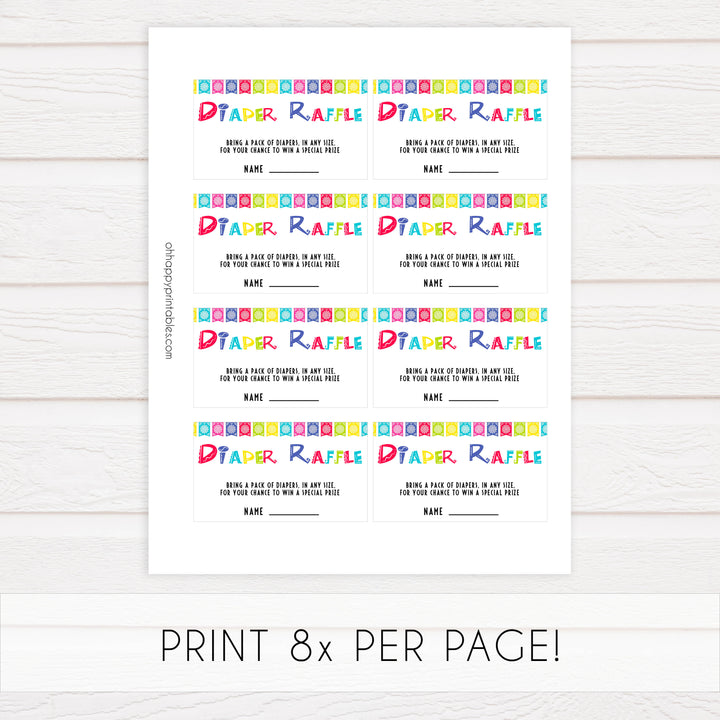 diaper raffle game, Printable baby shower games, Mexican fiesta fun baby games, baby shower games, fun baby shower ideas, top baby shower ideas, fiesta shower baby shower, fiesta baby shower ideas