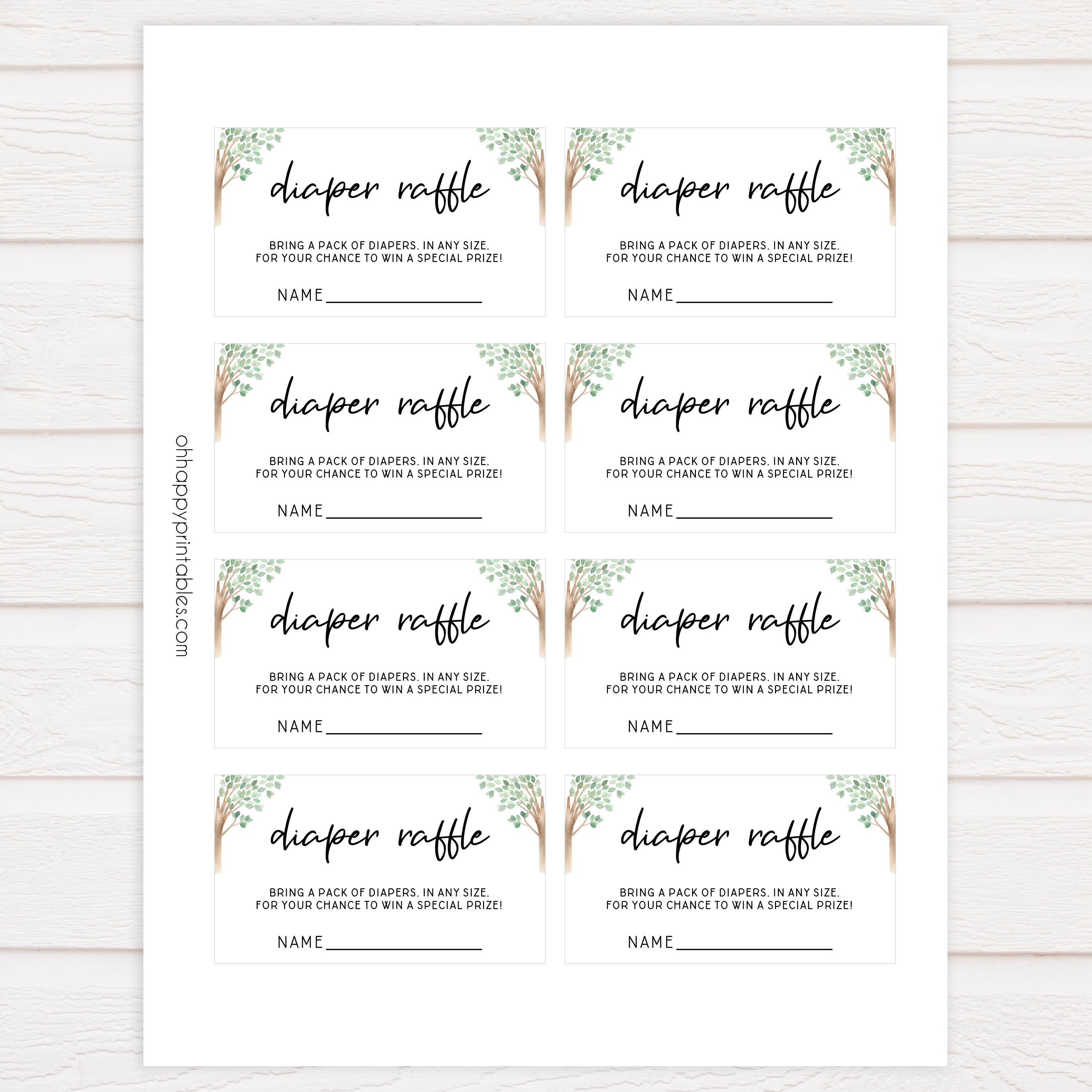 diaper raffle baby game, Printable baby shower games, woodland animals baby games, baby shower games, fun baby shower ideas, top baby shower ideas, woodland baby shower, baby shower games, fun woodland animals baby shower ideas