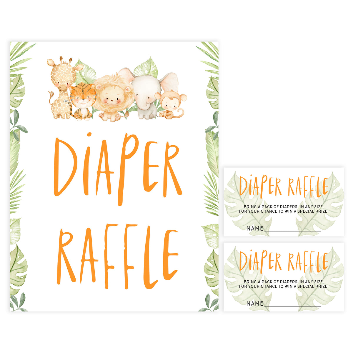 diaper raffle game, Printable baby shower games, safari animals baby games, baby shower games, fun baby shower ideas, top baby shower ideas, safari animals baby shower, baby shower games, fun baby shower ideas