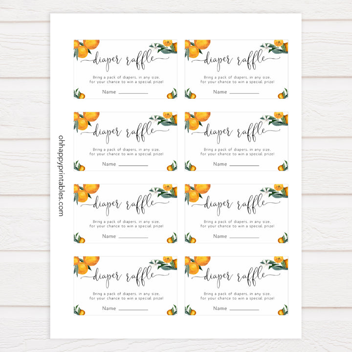 diaper raffle baby game, Printable baby shower games, little cutie baby games, baby shower games, fun baby shower ideas, top baby shower ideas, little cutie baby shower, baby shower games, fun little cutie baby shower ideas, citrus baby shower games, citrus baby shower, orange baby shower