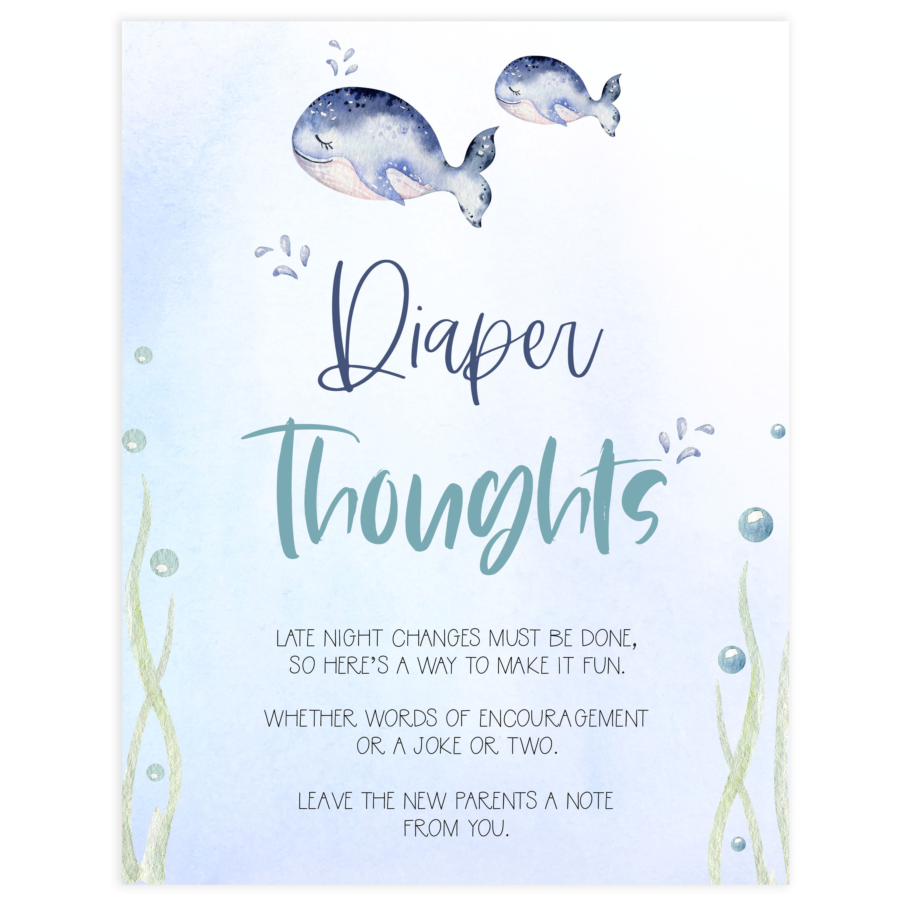 diaper thoughts baby game, late night diapers, Printable baby shower games, whale baby games, baby shower games, fun baby shower ideas, top baby shower ideas, whale baby shower, baby shower games, fun whale baby shower ideas