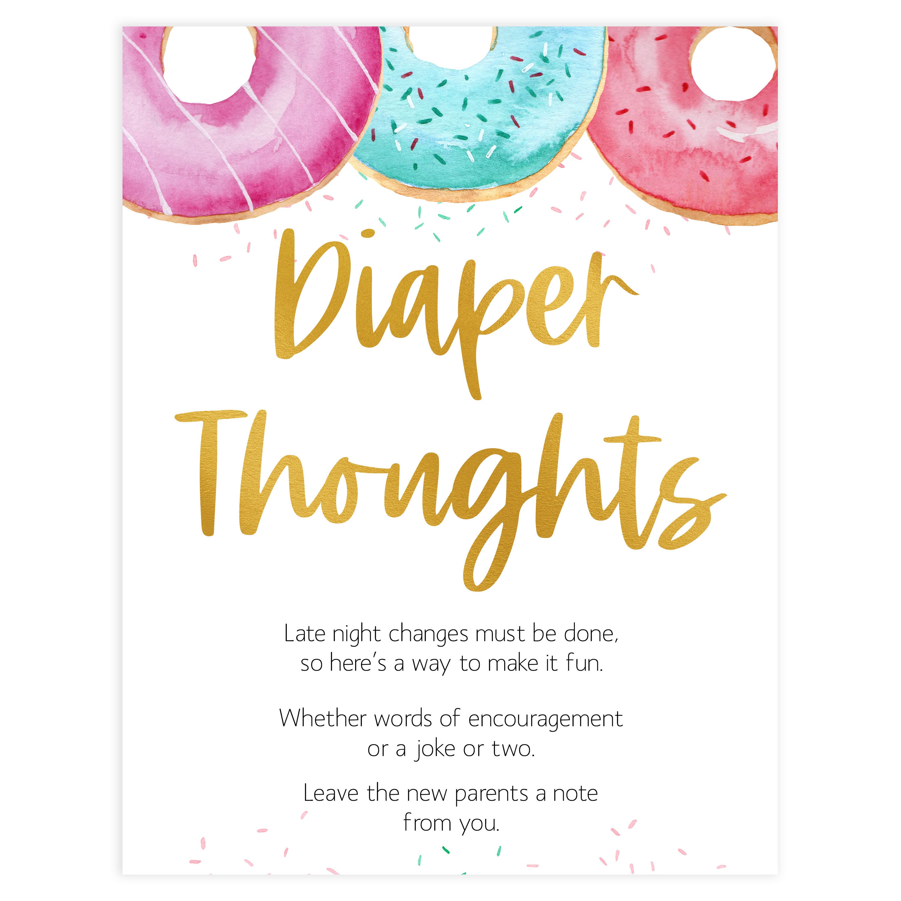 diaper thoughts baby game, Printable baby shower games, donut baby games, baby shower games, fun baby shower ideas, top baby shower ideas, donut sprinkles baby shower, baby shower games, fun donut baby shower ideas