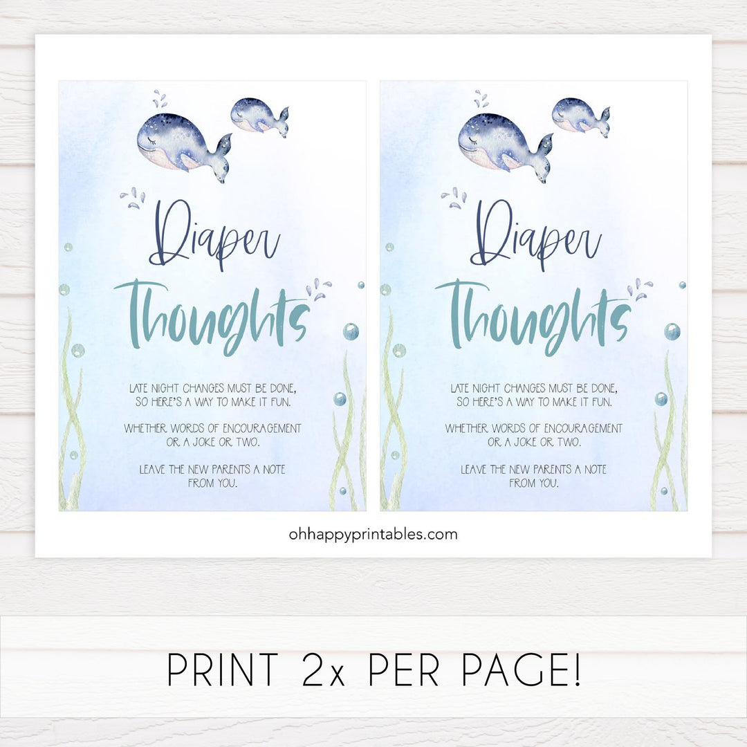 diaper thoughts baby game, late night diapers, Printable baby shower games, whale baby games, baby shower games, fun baby shower ideas, top baby shower ideas, whale baby shower, baby shower games, fun whale baby shower ideas