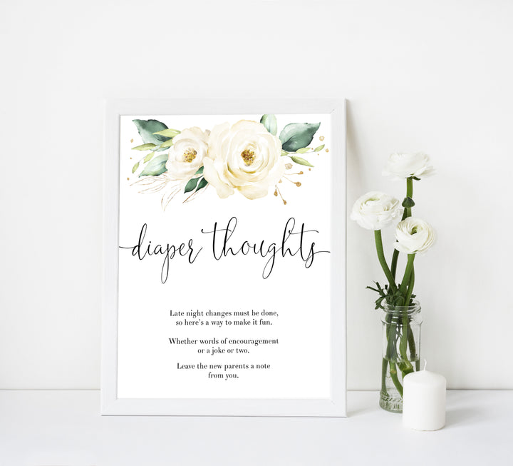diaper thoughts, late night diapers game, Printable baby shower games, shite floral baby games, baby shower games, fun baby shower ideas, top baby shower ideas, floral baby shower, baby shower games, fun floral baby shower ideas