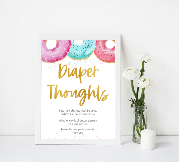diaper thoughts baby game, Printable baby shower games, donut baby games, baby shower games, fun baby shower ideas, top baby shower ideas, donut sprinkles baby shower, baby shower games, fun donut baby shower ideas