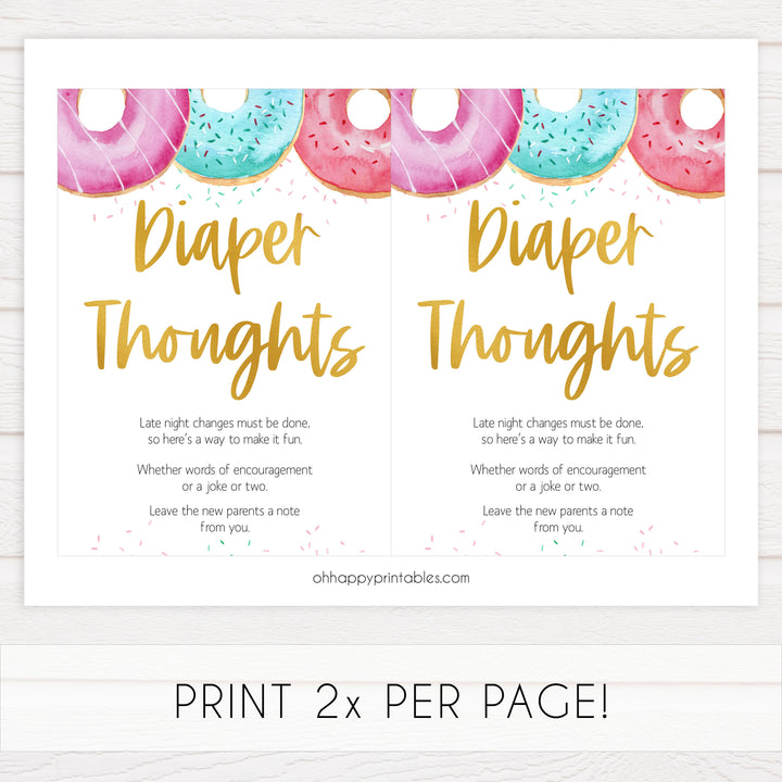 diaper thoughts baby game, Printable baby shower games, donut baby games, baby shower games, fun baby shower ideas, top baby shower ideas, donut sprinkles baby shower, baby shower games, fun donut baby shower ideas