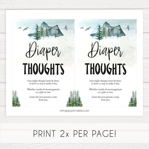 diaper thoughts baby shower, late night diapers, Printable baby shower games, adventure awaits baby games, baby shower games, fun baby shower ideas, top baby shower ideas, adventure awaits baby shower, baby shower games, fun adventure baby shower ideas
