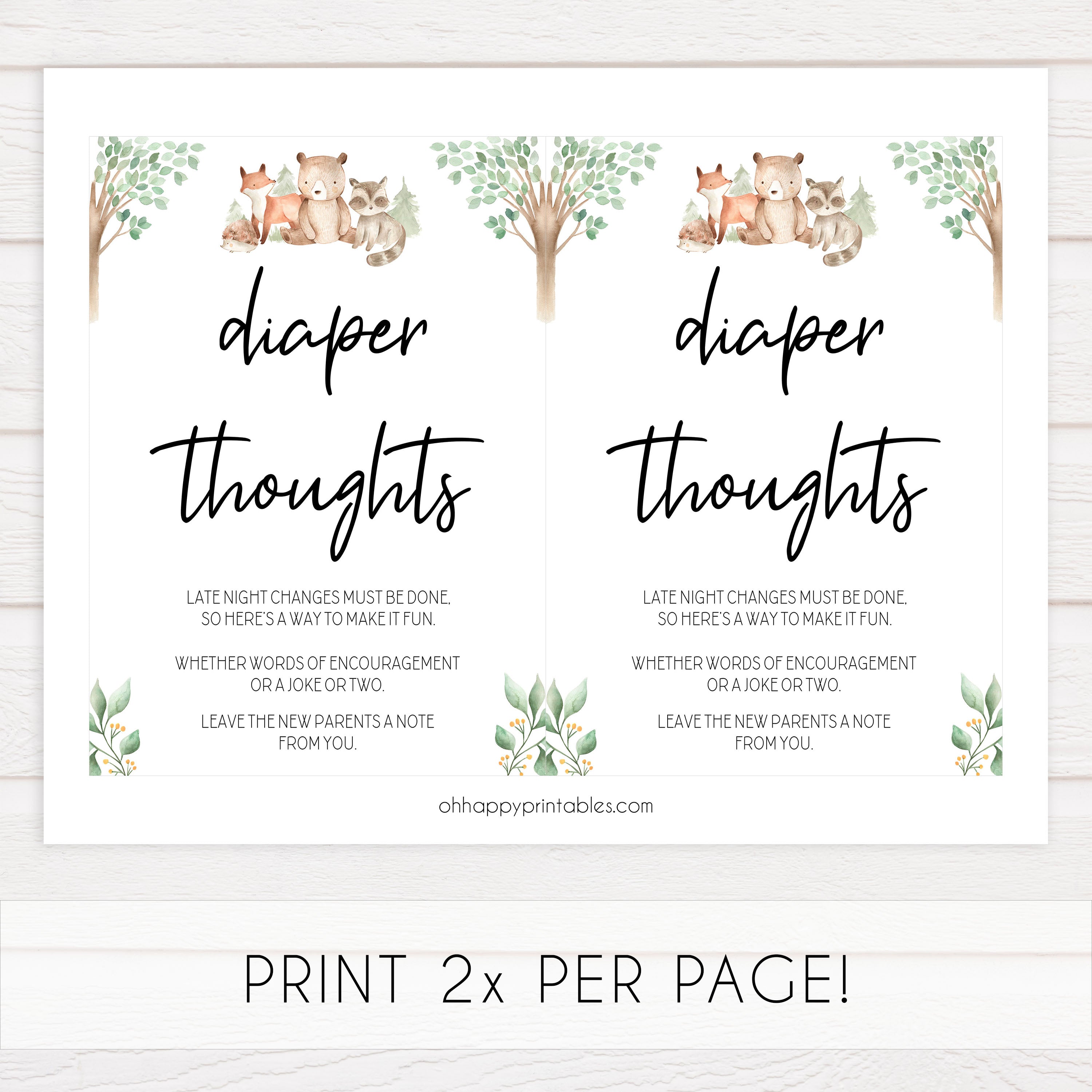 diaper thoughts baby shower games, Printable baby shower games, woodland animals baby games, baby shower games, fun baby shower ideas, top baby shower ideas, woodland baby shower, baby shower games, fun woodland animals baby shower ideas
