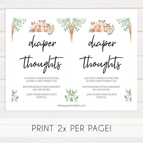 diaper thoughts baby shower games, Printable baby shower games, woodland animals baby games, baby shower games, fun baby shower ideas, top baby shower ideas, woodland baby shower, baby shower games, fun woodland animals baby shower ideas