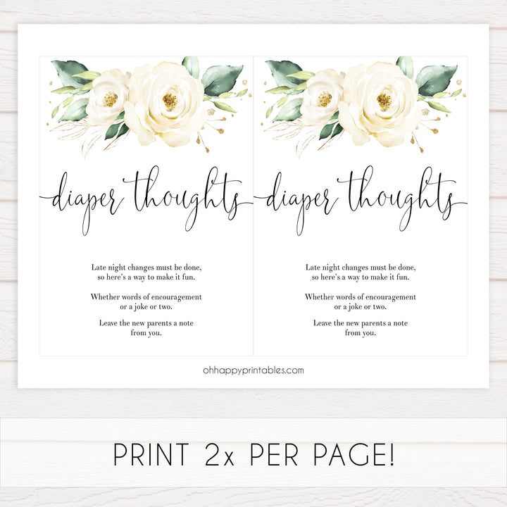 diaper thoughts, late night diapers game, Printable baby shower games, shite floral baby games, baby shower games, fun baby shower ideas, top baby shower ideas, floral baby shower, baby shower games, fun floral baby shower ideas