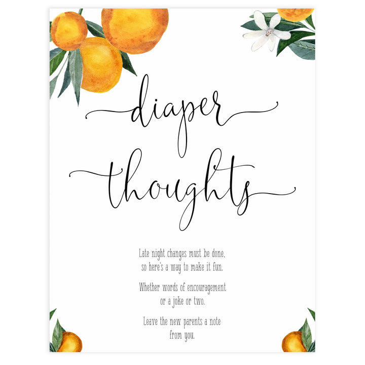 diaper thoughts baby game, Printable baby shower games, little cutie baby games, baby shower games, fun baby shower ideas, top baby shower ideas, little cutie baby shower, baby shower games, fun little cutie baby shower ideas, citrus baby shower games, citrus baby shower, orange baby shower