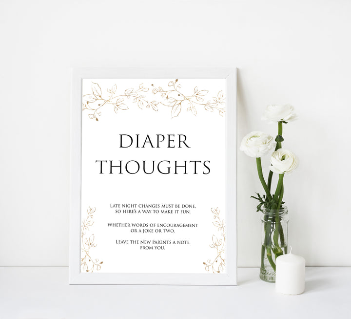 diaper thoughts game, Printable baby shower games, gold leaf baby games, baby shower games, fun baby shower ideas, top baby shower ideas, gold leaf baby shower, baby shower games, fun gold leaf baby shower ideas