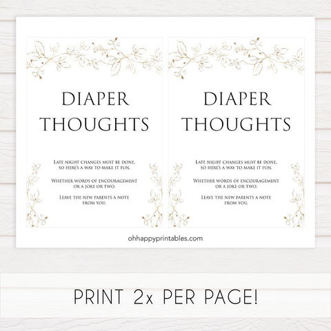 diaper thoughts game, Printable baby shower games, gold leaf baby games, baby shower games, fun baby shower ideas, top baby shower ideas, gold leaf baby shower, baby shower games, fun gold leaf baby shower ideas