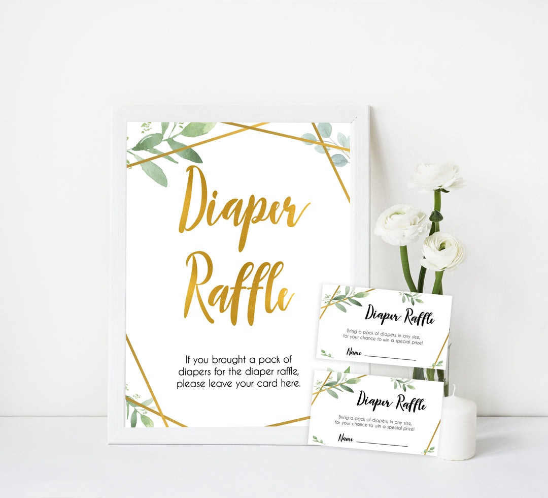 diaper raffle baby games, diaper raffle, Printable baby shower games, geometric fun baby games, baby shower games, fun baby shower ideas, top baby shower ideas, gold baby shower, blue baby shower ideas
