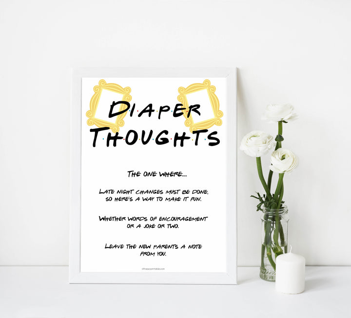diaper thoughts, late night diaper, Printable baby shower games, friends fun baby games, baby shower games, fun baby shower ideas, top baby shower ideas, friends baby shower, friends baby shower ideas
