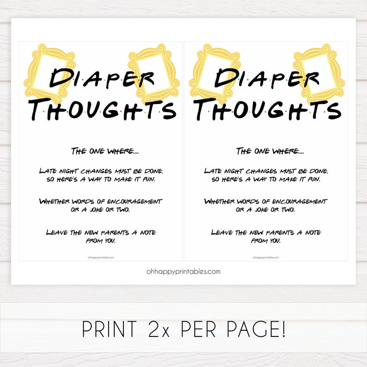 diaper thoughts, late night diaper, Printable baby shower games, friends fun baby games, baby shower games, fun baby shower ideas, top baby shower ideas, friends baby shower, friends baby shower ideas