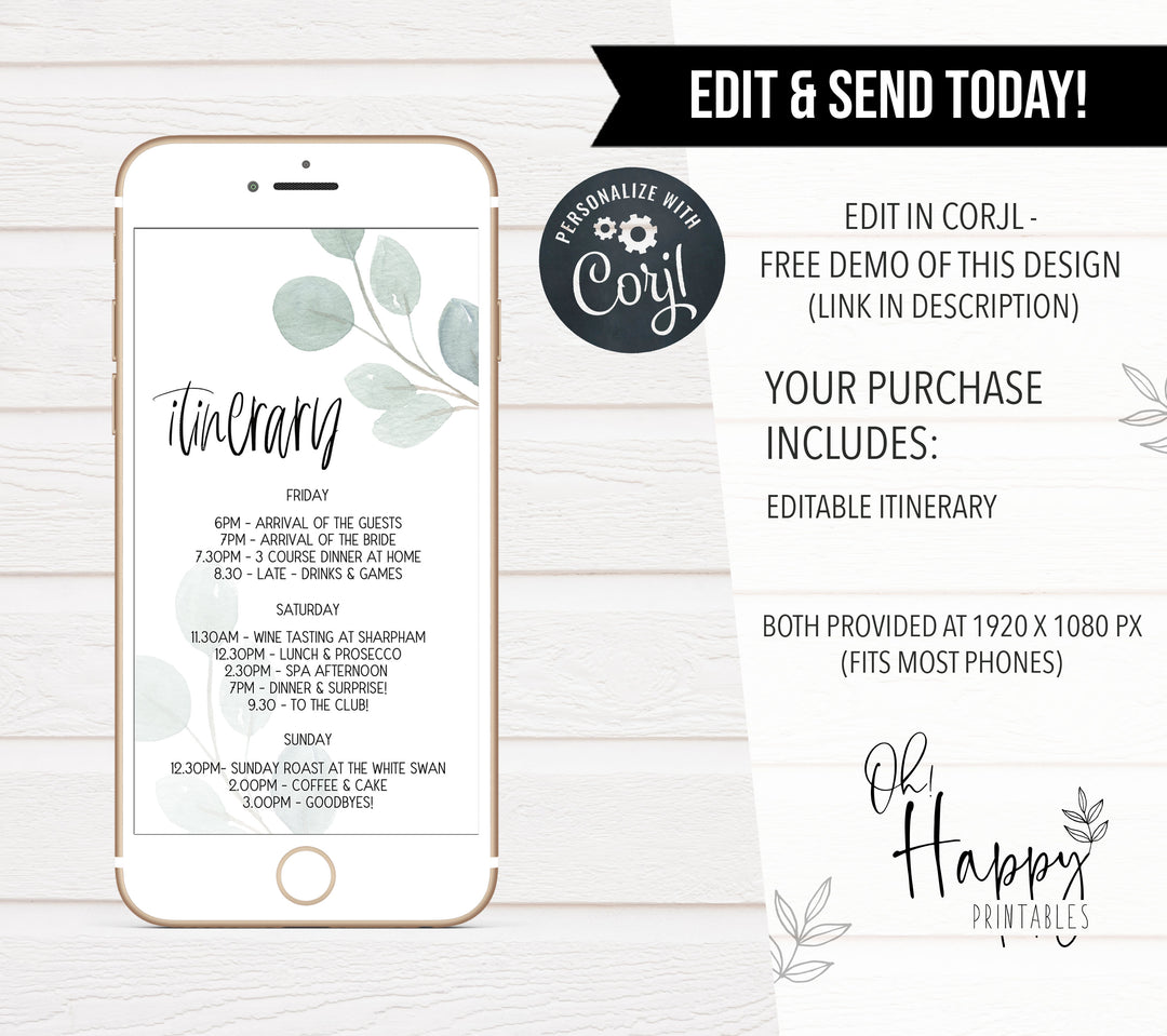 editable bridal shower invitations, printable bridal shower invitations, eucalyptus bridal shower, bachelorette invitations, hen party invites