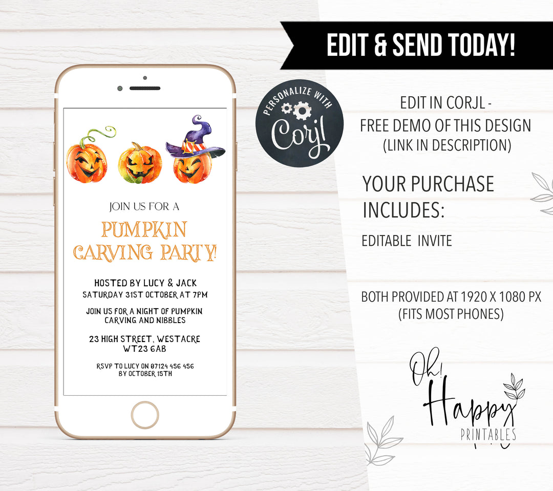 halloween invitations, editable halloween invitations, printable halloween invitations, spooky halloween invitations